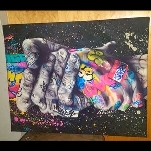 GRAFFITI Art Print on canvas